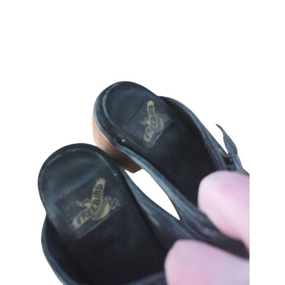 Freebird by Steven Caprice Sandals Shoes Womens Size 6 Dark Gray Leather Buckle - Picture 5 of 5